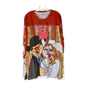 Men's Artscow  "Juju" Animated Wedding Cartoon Stretchy Long Sleeve Shirt 3XL